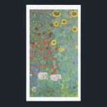 Gustav Klimt - Country Garden with Sunflowers Paper Guest Towels<br><div class="desc">Country Garden with Sunflowers / Farm Garden with Sunflowers - Gustav Klimt in 1905-1906</div>