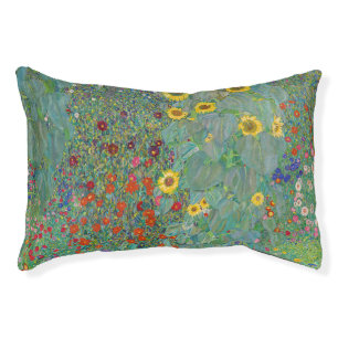 Gustav Klimt - Country Garden with Sunflowers Pet Bed