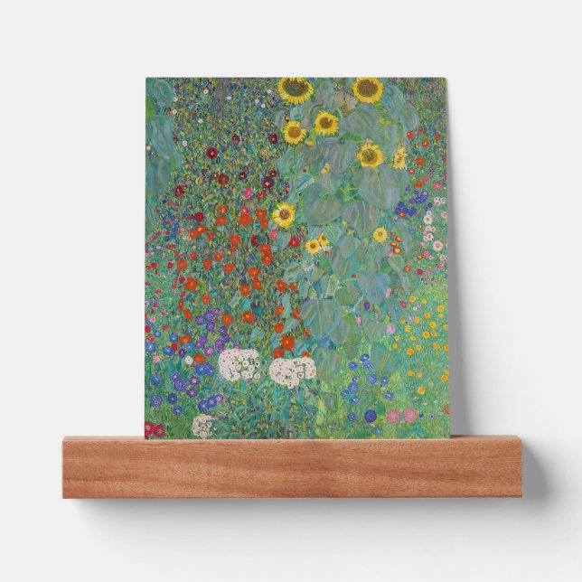 Gustav Klimt - Country Garden with Sunflowers Picture Ledge (Front)