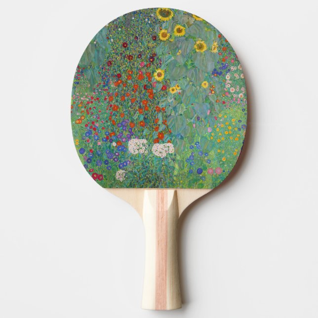 Gustav Klimt - Country Garden with Sunflowers Ping Pong Paddle (Front)