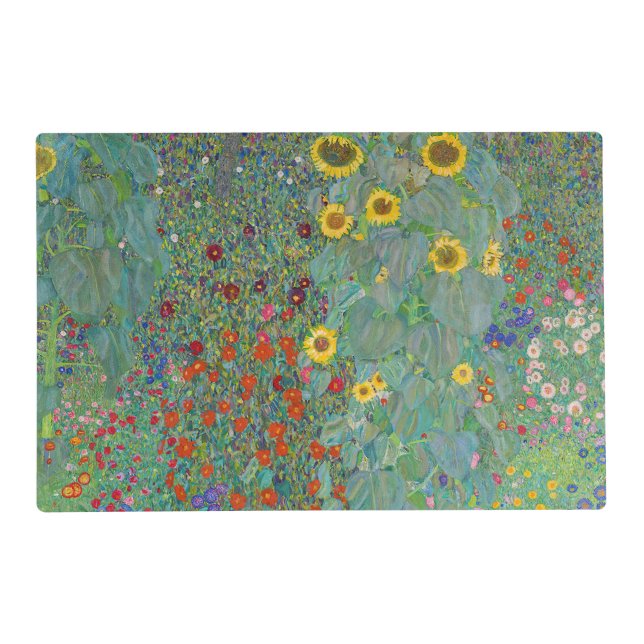Gustav Klimt - Country Garden with Sunflowers Placemat (Front)