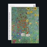 Gustav Klimt - Country Garden with Sunflowers Postcard<br><div class="desc">Country Garden with Sunflowers / Farm Garden with Sunflowers - Gustav Klimt in 1905-1906</div>