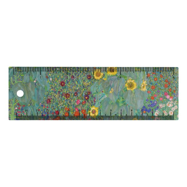 Gustav Klimt - Country Garden with Sunflowers Ruler (Front)
