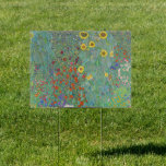 Gustav Klimt - Country Garden with Sunflowers Sign<br><div class="desc">Country Garden with Sunflowers / Farm Garden with Sunflowers - Gustav Klimt in 1905-1906</div>