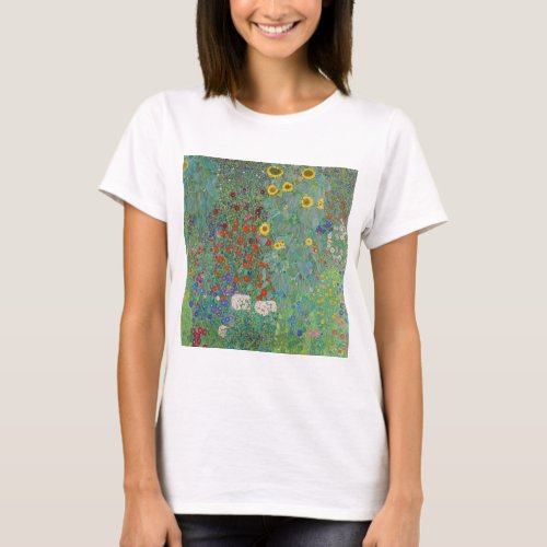 Gustav Klimt _ Country Garden with Sunflowers T_Shirt