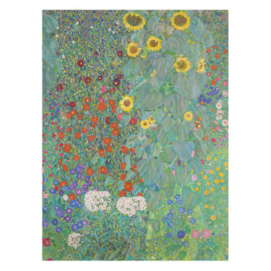 Gustav Klimt - Country Garden with Sunflowers Tablecloth