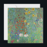 Gustav Klimt - Country Garden with Sunflowers Thank You Card<br><div class="desc">Country Garden with Sunflowers / Farm Garden with Sunflowers - Gustav Klimt in 1905-1906</div>