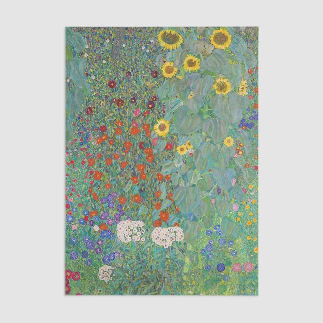 Gustav Klimt - Country Garden with Sunflowers Tissue Paper (Creator Uploaded)