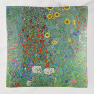 Gustav Klimt - Country Garden with Sunflowers Trinket Tray