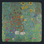 Gustav Klimt - Country Garden with Sunflowers Trivet<br><div class="desc">Country Garden with Sunflowers / Farm Garden with Sunflowers - Gustav Klimt in 1905-1906</div>
