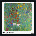 Gustav Klimt - Country Garden with Sunflowers Wall Decal<br><div class="desc">Country Garden with Sunflowers / Farm Garden with Sunflowers - Gustav Klimt in 1905-1906</div>
