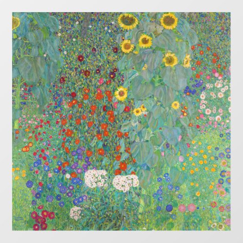 Gustav Klimt _ Country Garden with Sunflowers Wall Decal
