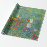 Gustav Klimt - Country Garden with Sunflowers Wrapping Paper<br><div class="desc">Country Garden with Sunflowers / Farm Garden with Sunflowers - Gustav Klimt in 1905-1906</div>