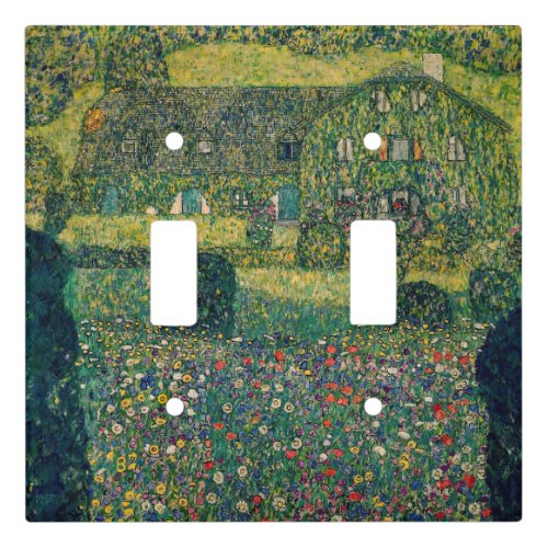 Gustav Klimt _ Country House by the Attersee Light Switch Cover