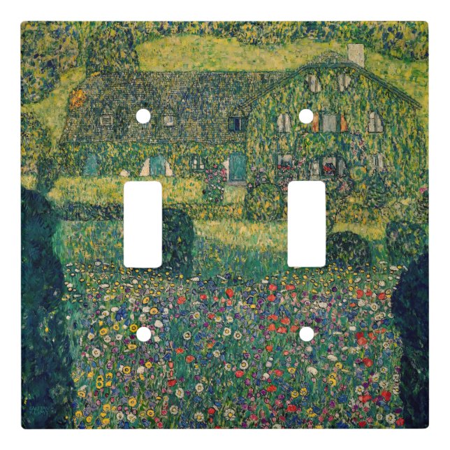 Gustav Klimt - Country House by the Attersee Light Switch Cover (Front)