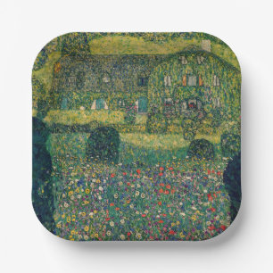 Gustav Klimt - Country House by the Attersee Paper Plates