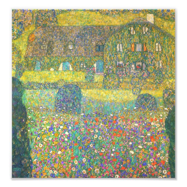Gustav Klimt Country House by the Attersee Photo Print (Front)