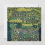 Gustav Klimt - Country House by the Attersee Thank You Card<br><div class="desc">Country House by the Attersee - Gustav Klimt,  Oil on Canvas,  1914</div>