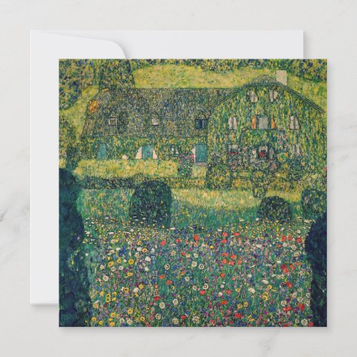 Gustav Klimt _ Country House by the Attersee Thank You Card