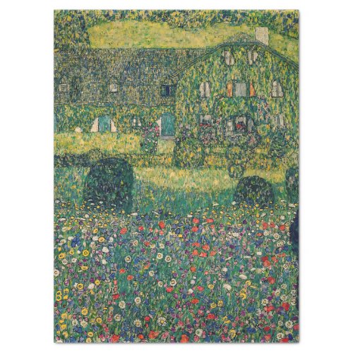 Gustav Klimt _ Country House by the Attersee Tissue Paper