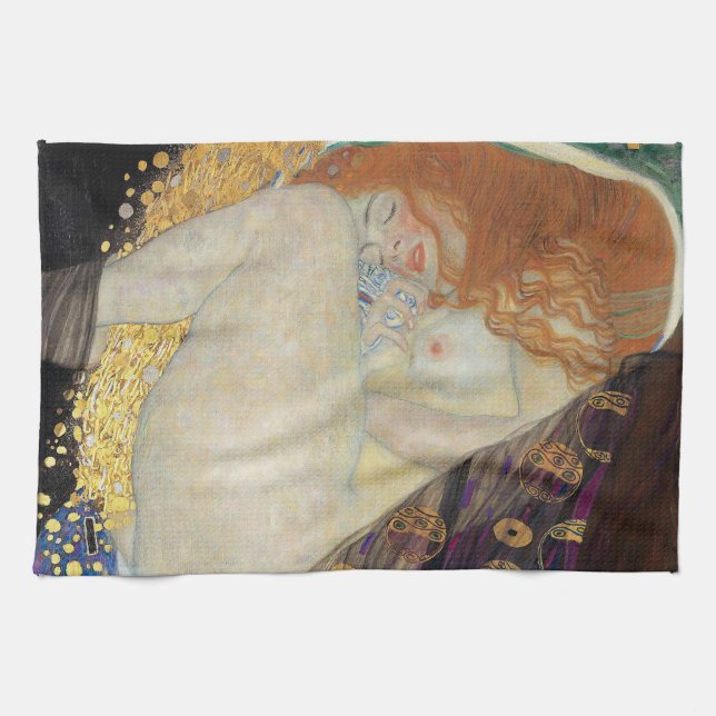 Gustav Klimt - Danae Kitchen Towel (Horizontal)