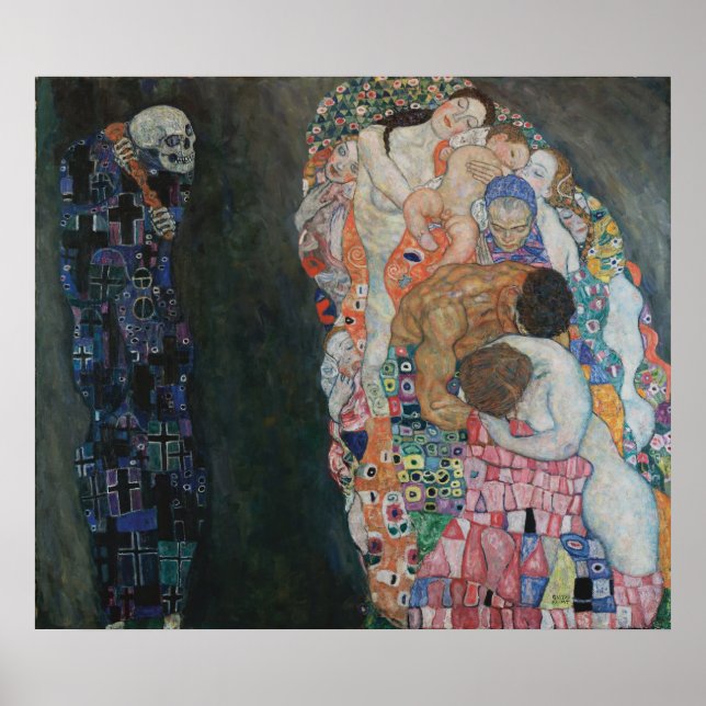 Gustav Klimt - Death and Life, 1910 Poster (Front)