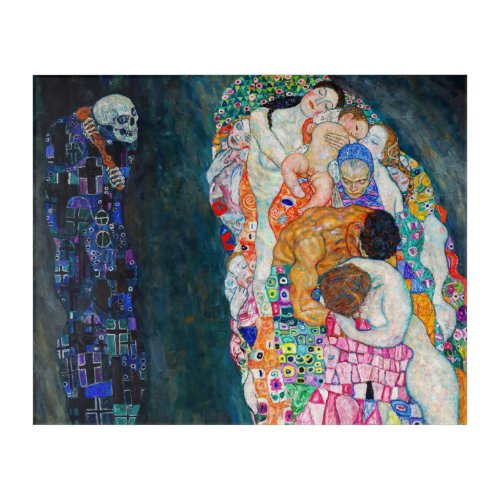 Gustav Klimt _ Death and Life Acrylic Print