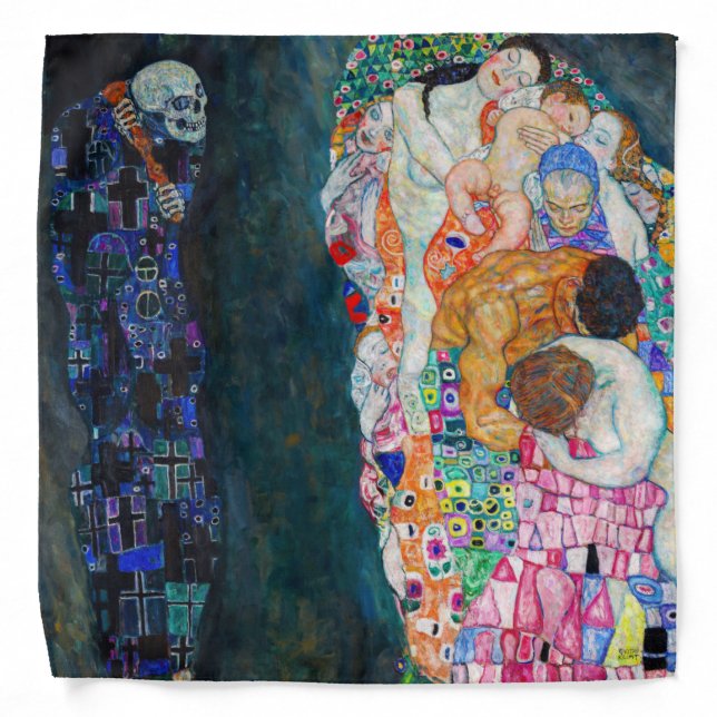 Gustav Klimt - Death and Life Bandana (Front)