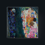 Gustav Klimt - Death and Life Button<br><div class="desc">Death and Life - Gustav Klimt,  Oil on Canvas,  1910-1915</div>