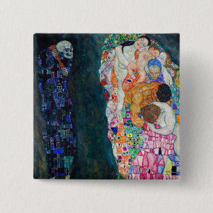 Gustav Klimt - Death and Life Button