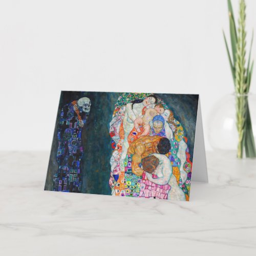 Gustav Klimt _ Death and Life Card