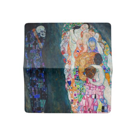 Gustav Klimt - Death And Life Checkbook Cover