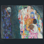 Gustav Klimt - Death and Life Fleece Blanket<br><div class="desc">Death and Life - Gustav Klimt,  Oil on Canvas,  1910-1915</div>