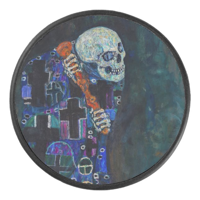 Gustav Klimt - Death and Life Hockey Puck (Front)