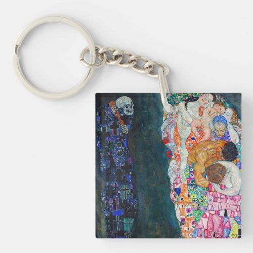Gustav Klimt _ Death and Life Keychain