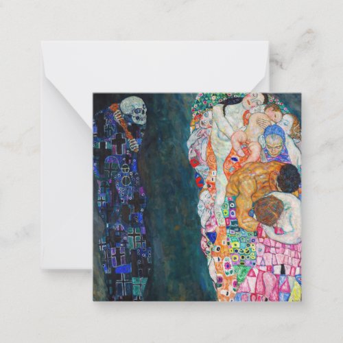Gustav Klimt _ Death and Life Note Card