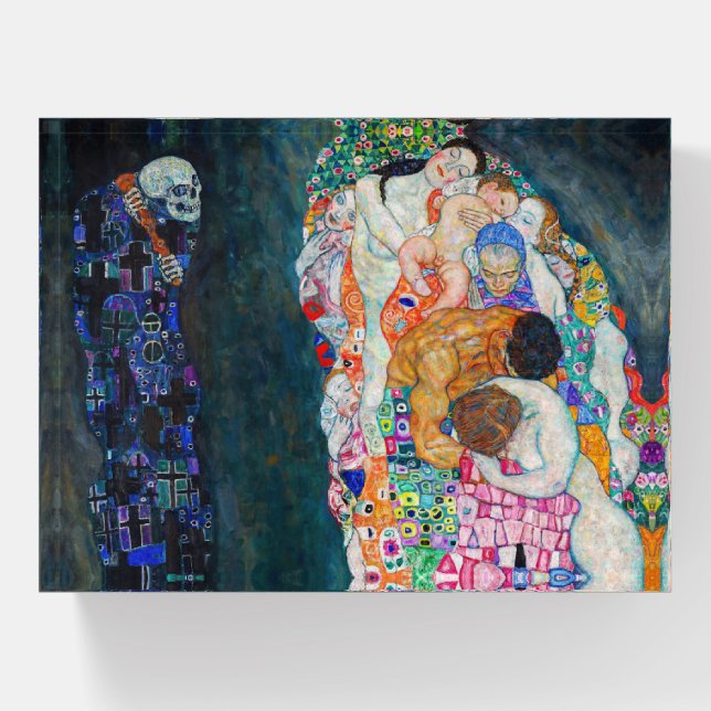 Gustav Klimt - Death and Life Paperweight (Front)