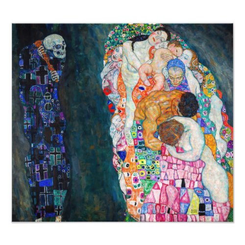 Gustav Klimt _ Death and Life Photo Print