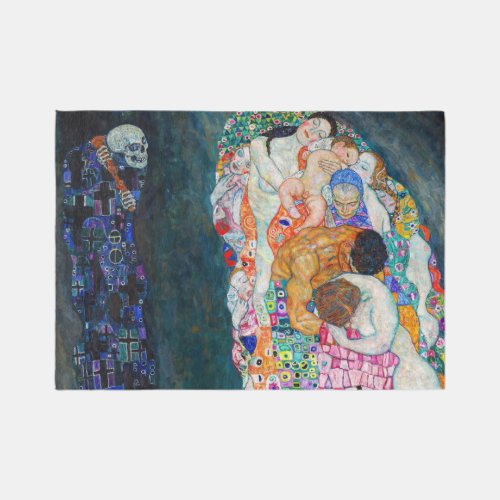Gustav Klimt _ Death and Life Rug