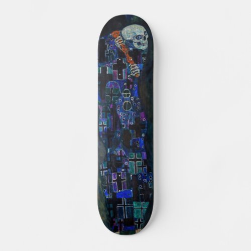 Gustav Klimt _ Death and Life Skateboard