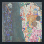 Gustav Klimt - Death and Life Stone Coaster<br><div class="desc">Death and Life - Gustav Klimt,  Oil on Canvas,  1910-1915</div>