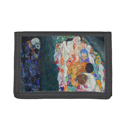 Gustav Klimt _ Death and Life Trifold Wallet