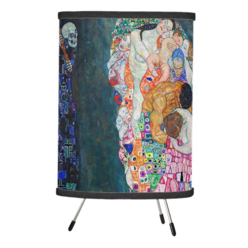 Gustav Klimt _ Death and Life Tripod Lamp