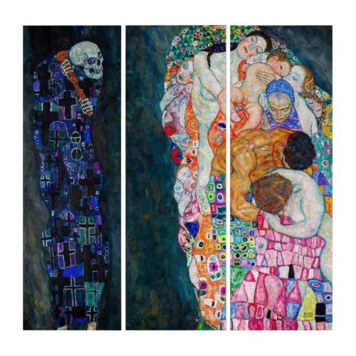 Gustav Klimt _ Death and Life Triptych