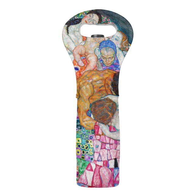 Gustav Klimt - Death and Life Wine Bag (Front)