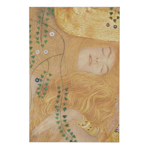 Gustav Klimt   Detail of Water Serpents I Faux Canvas Print