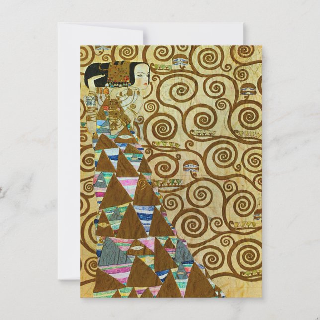Gustav Klimt Expectation Invitations (Front)