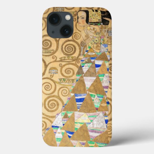 Gustav Klimt _ Expectation Stoclet Frieze iPhone 13 Case
