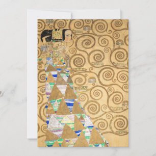 Gustav Klimt - Expectation, Stoclet Frieze Invitation