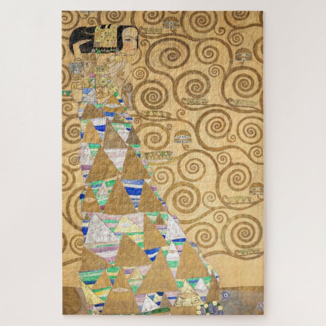 Gustav Klimt - Expectation, Stoclet Frieze Jigsaw Puzzle (Vertical)